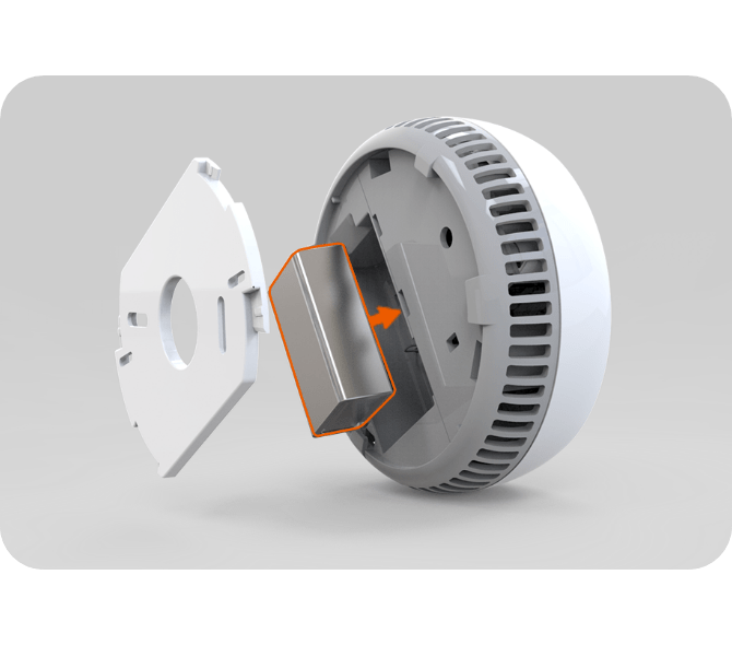 Inklusive Batterie mit 5 Jahren Lebensdauer